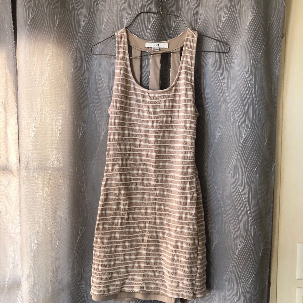 Striped cocktail dress